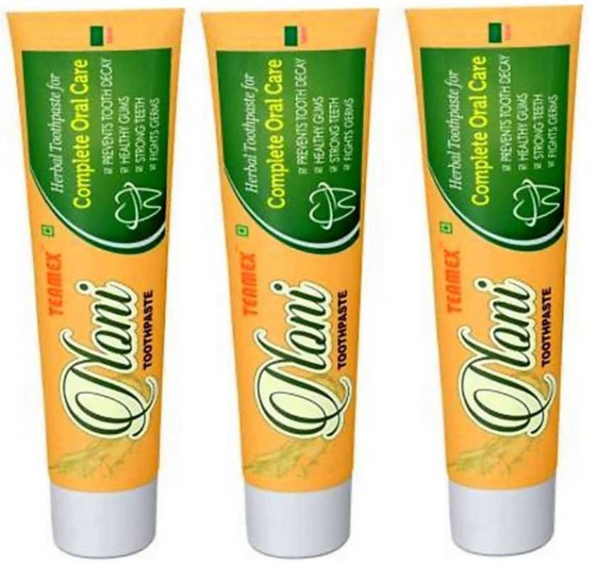 Teamex Noni Herbal Toothpaste ( (150 X 3=450G) (PACK OF 3) Toothpaste