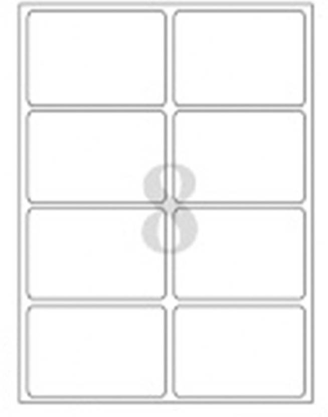 byDefault Self Adhesive Label sheet A4 ST 1, 100 Sheets for INKJET, LASER, COPIER, Tag, Shipping ...