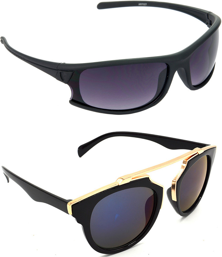 Hrinkar Sports Sunglasses(For Men & Women, Brown, Grey)