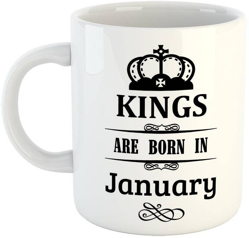 FABTODAY Kings are born in January Ceramic Coffee Best
