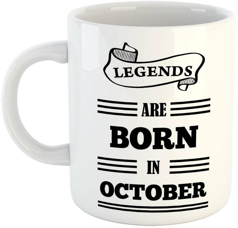 FABTODAY Legends are born in October Ceramic Coffee Best