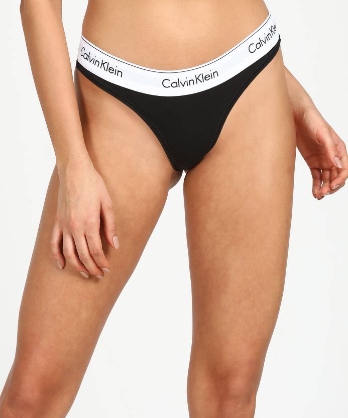 Calvin Klein Underwear Women Bikini Black Panty - Buy Calvin Klein  Underwear Women Bikini Black Panty Online at Best Prices in India |  