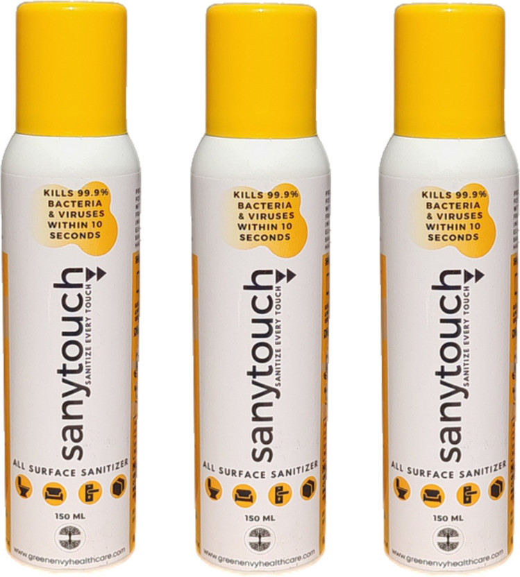 Sanytouch All Surface Sanitizer Spray - Multi-Surface Disinfectant Spray(150 ml)