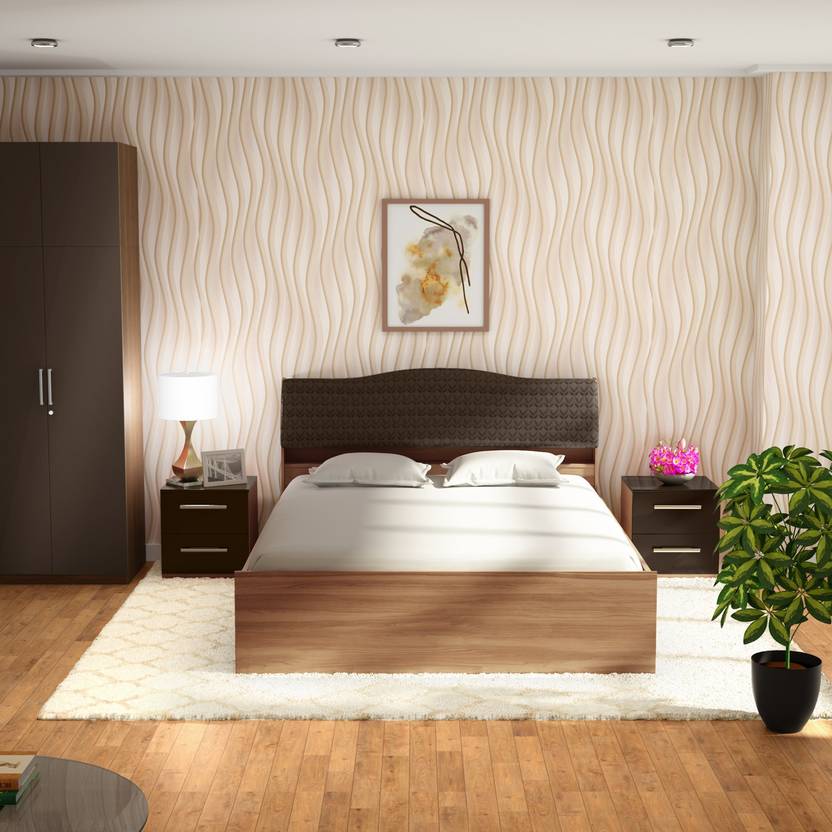 Godrej Interio Sierra Engineered Wood Queen Box Bed Price in India