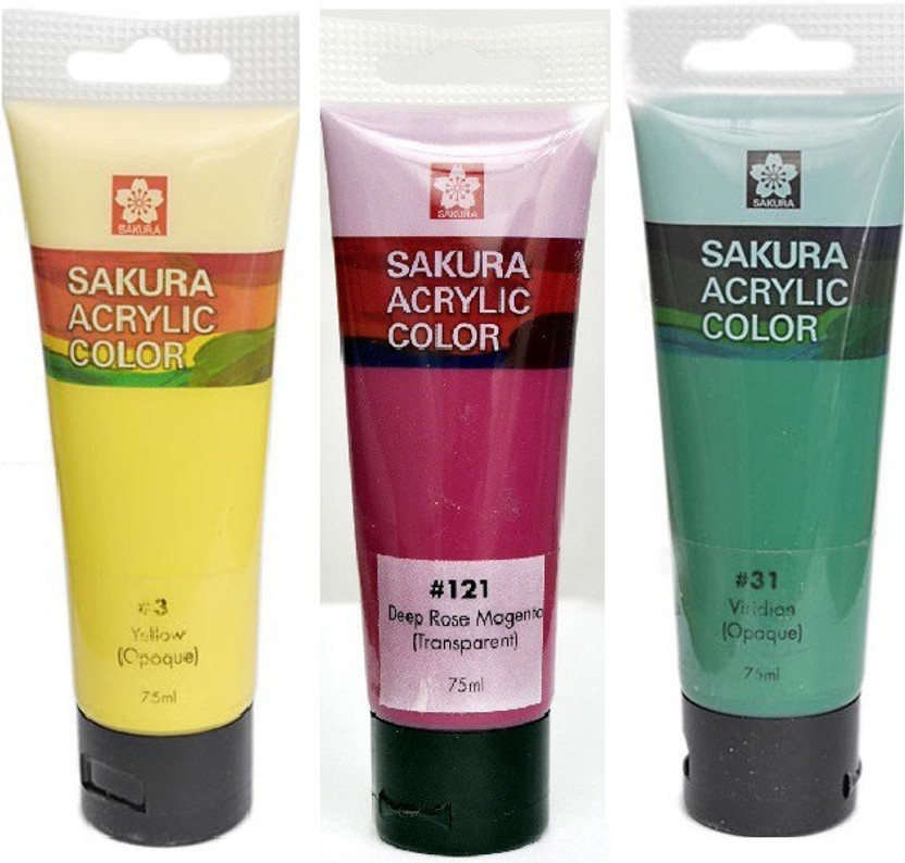 SAKURA Acrylic Colour Combo(Set of 1, Multicolor)