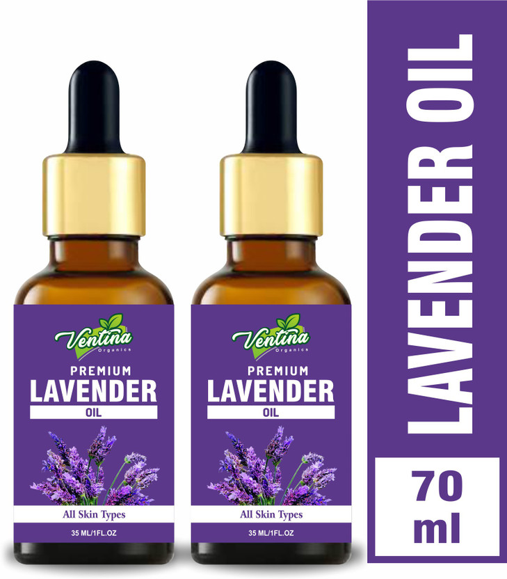 Ventina Organics Best Lavender Essential Oil, 100% Natural & Pure, for Hair, Skin, Face (70 ml)(70 ml)