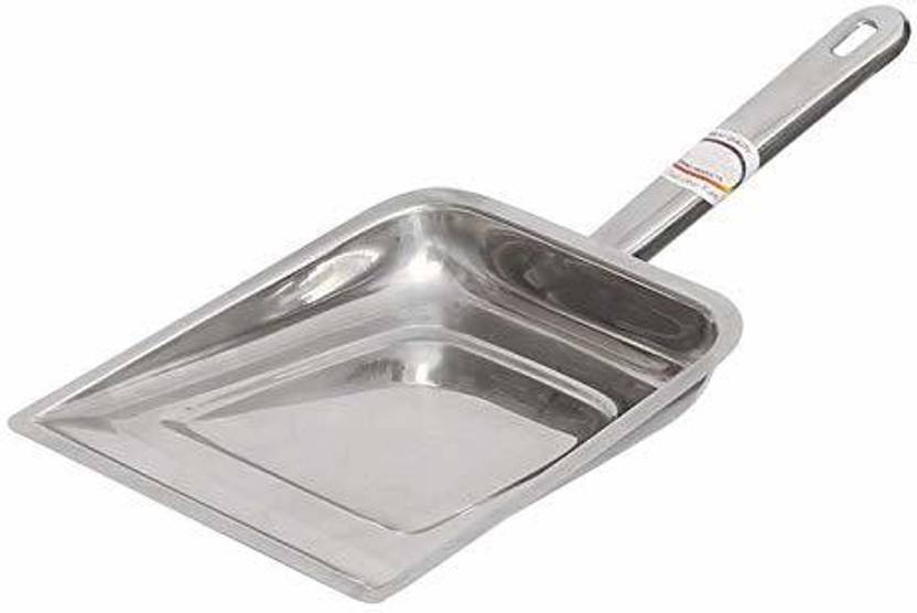 RECTITUDE Vimal Stainless Steel Strong Dustpan Supdi for Home Cleaning