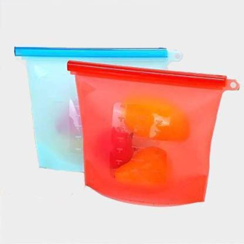 RAJADHIRAJ Reusable Silicone Food Storage Bag Food Grade Vegetable