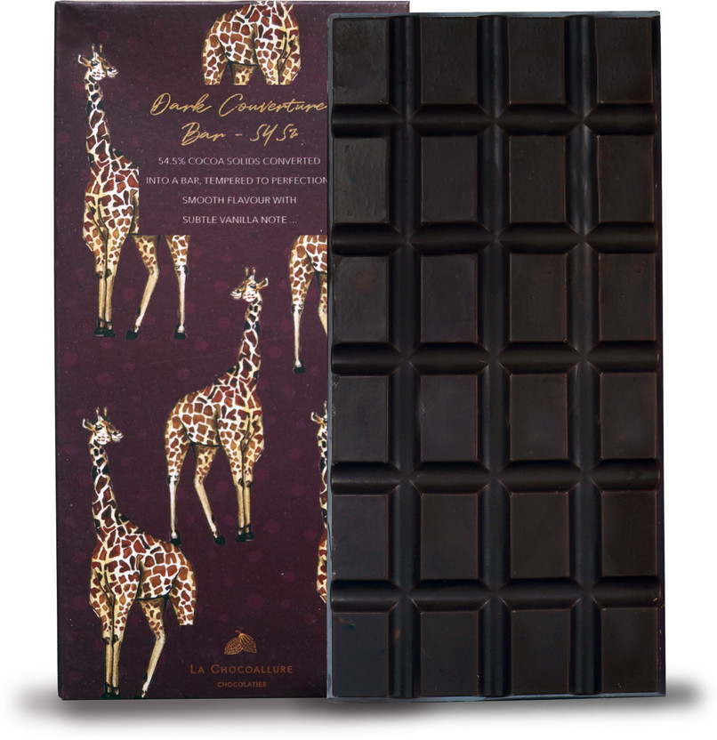 la chocoallure Dark Couverture Bar 54.5% Bars(100 g)