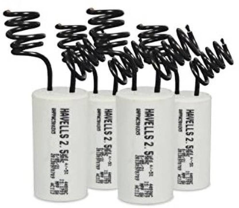 HAVELLS 2.5 mfd fan capacitor (Pack of 8) 2.5 mfd fan capacitor (Pack