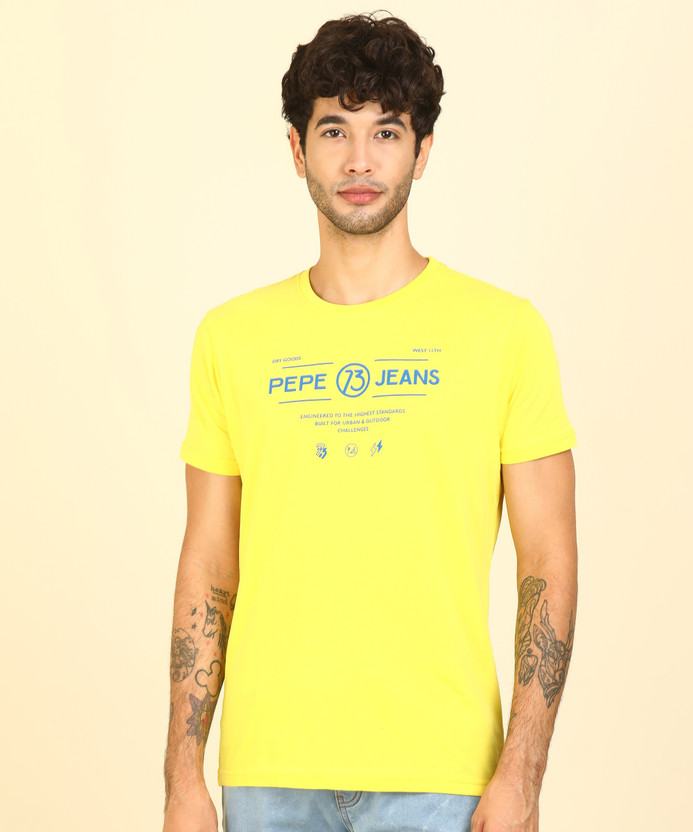Pepe jeans yellow t shirt clearance