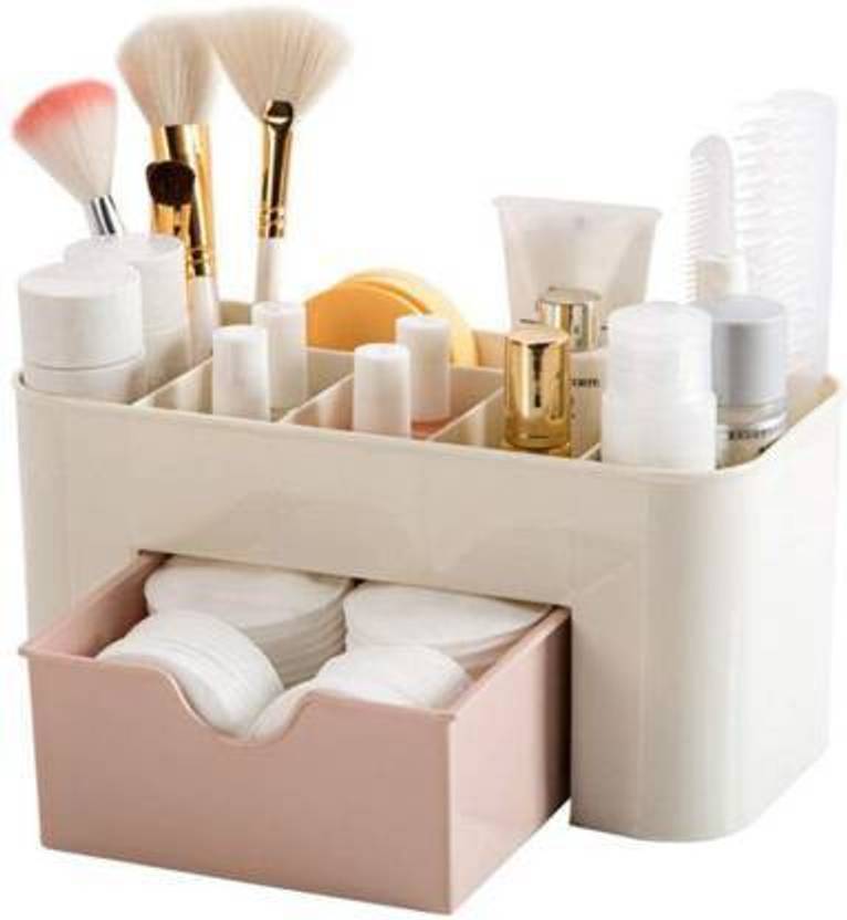 Tendula 7 compartment Cosmetic Beauty Storage Box Cosmetic Vanity Box