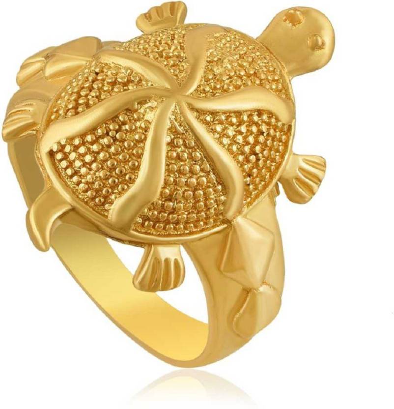 Xyne Gold Plated Animal Charm Turtle Tortoise Kachua Good Luck Band Fancy  Fashion Finger Ring Gift Jewelry for Men and Women Brass Gold Plated Ring  Price in India - Buy Xyne Gold
