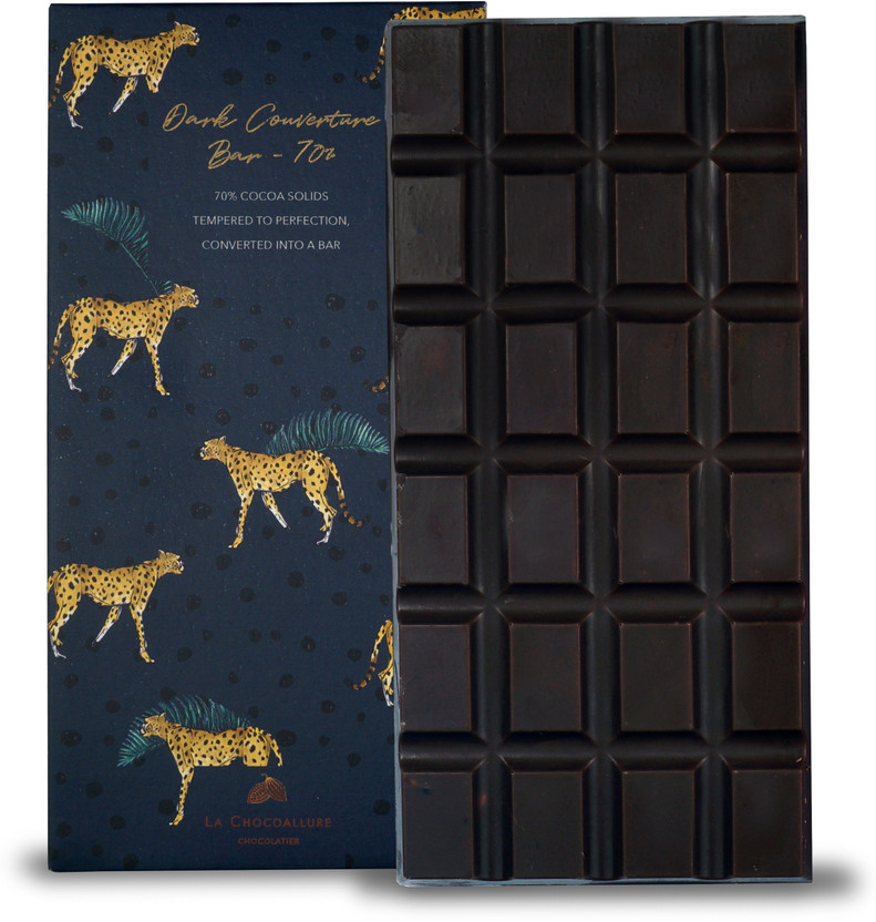 la chocoallure Dark Couverture Bar 70% Bars(100 g)