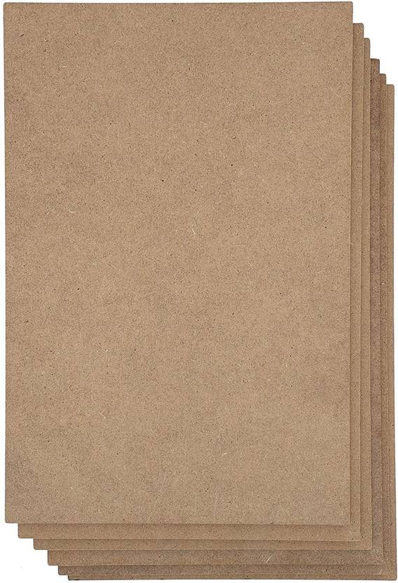 AmericanElm 2.3 mm MDF Board sheet (12 x 16 Inch) 6 Pcs Hardboard