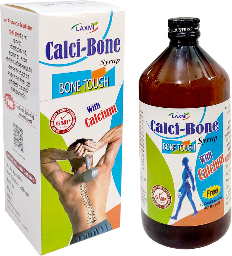 LAXMI calci bone ayurvedic arthritis rheumatoid liquid massage medicine treatment oil for Joint support muscular back bone Muscle pain relief syrup Liquid(450 ml)