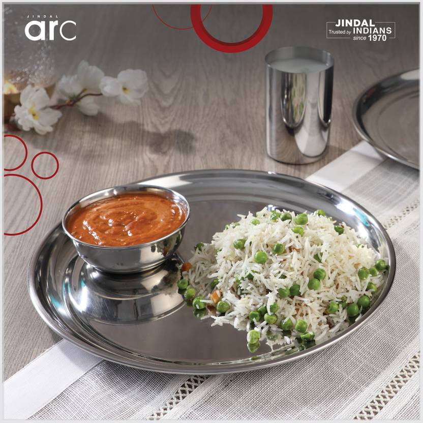 Jindal ARC Pack of 18 Stainless Steel Dinner Set Price in India Buy