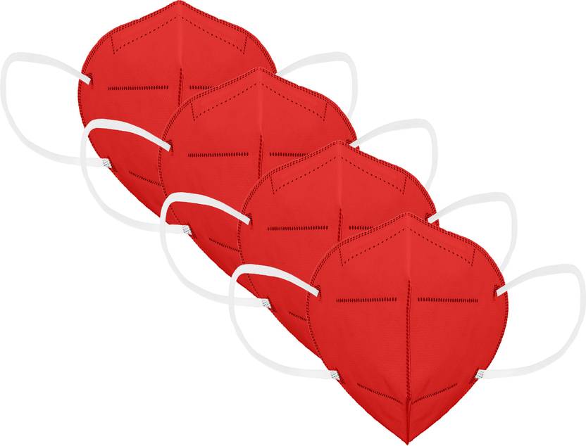 Flipkart SmartBuy Red_N95_4Pc mask Reusable Price in India Buy
