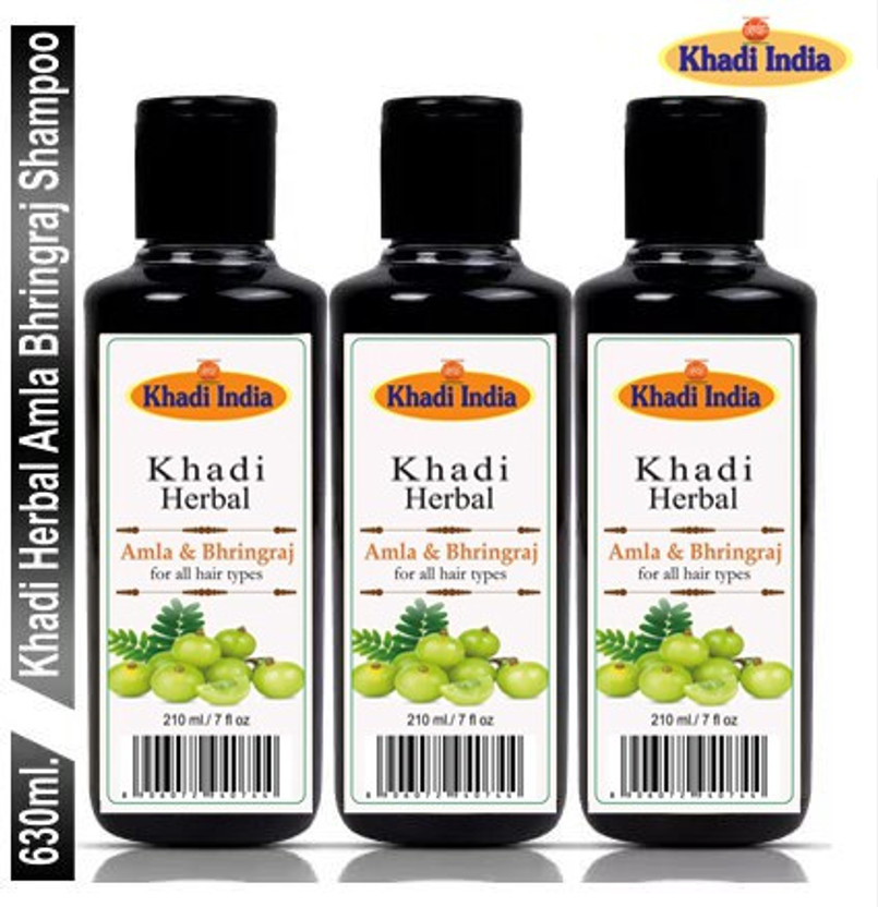 Khadi Herbal Amla Bhringraj Hair Cleanser Men & Women 630 ml(630)