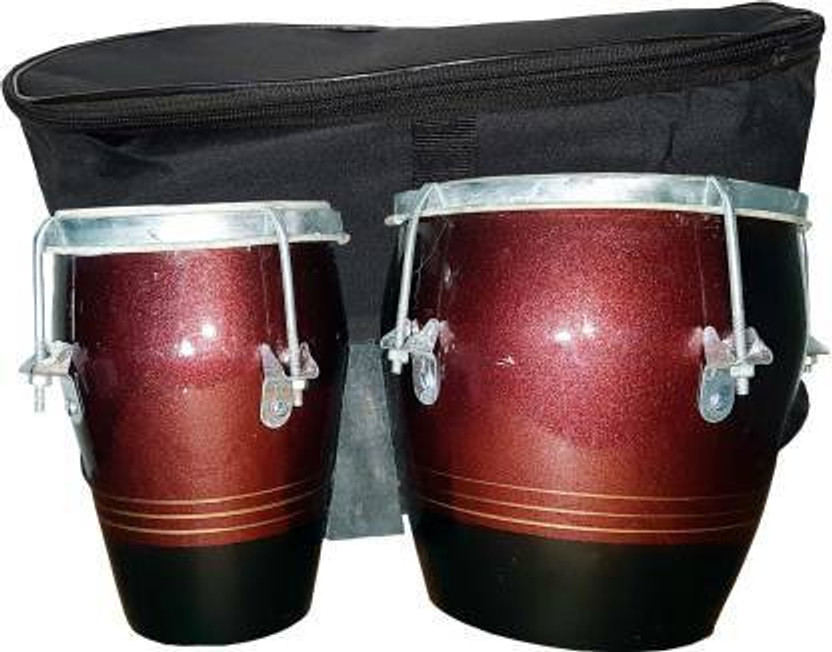 NSR professional bongo drum With Bag 012 Wooden Bongo(17 cm, 10 cm)
