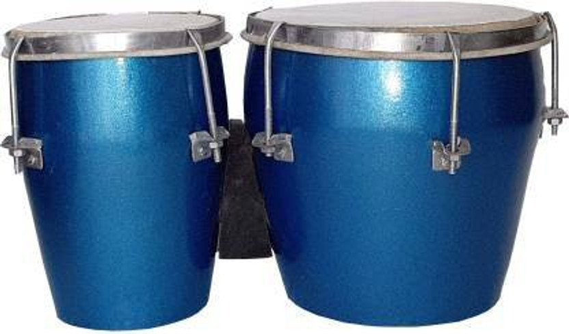 NSR Professional Bongo Drum musical instrument 020 Wooden Bongo(17 cm, 10 cm)