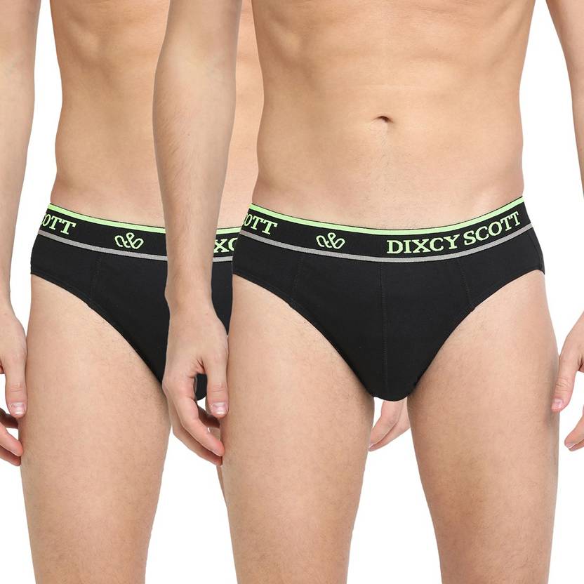 [Size S] DIXCY SCOTT Pack of 2 Solid Men Brief