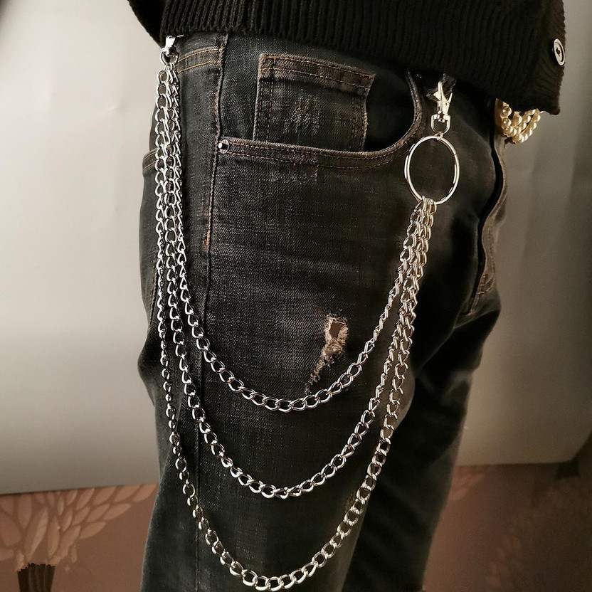 Stainless Steel Multilayer Jeans Chain 