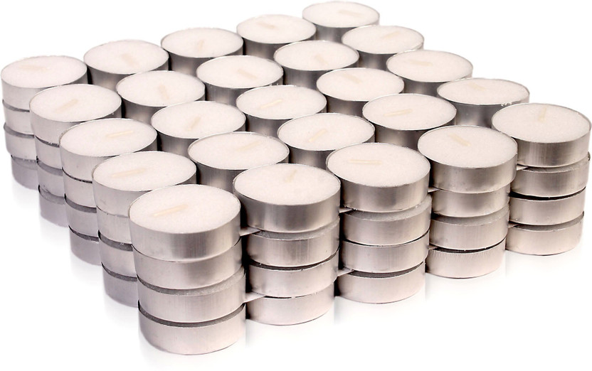 Silverlight Tealight Candle(White, Pack of 100)