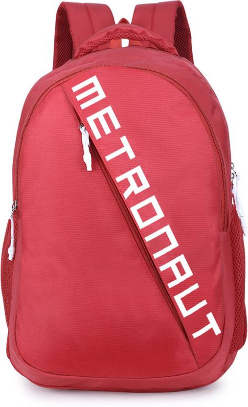 METRONAUT Medium 30 L Laptop Backpack Expandable waterproof laptop bag with rain cover Red  (Red)