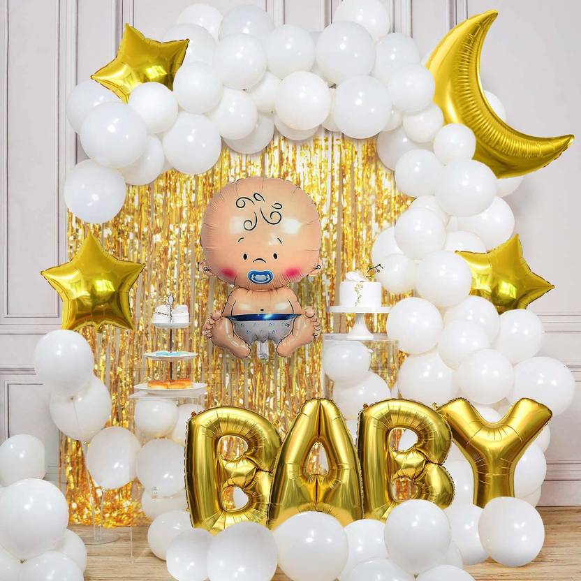Shmaya Baby Shower Decoration Items Set 58Pcs Kit Price in India