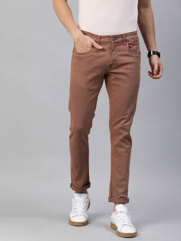 WROGN Slim Men Brown Jeans - Buy WROGN Slim Men Brown Jeans Online at Best  Prices in India 