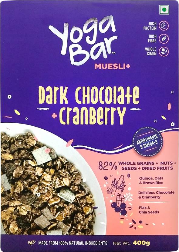 dark chocolate and cranberry muesli