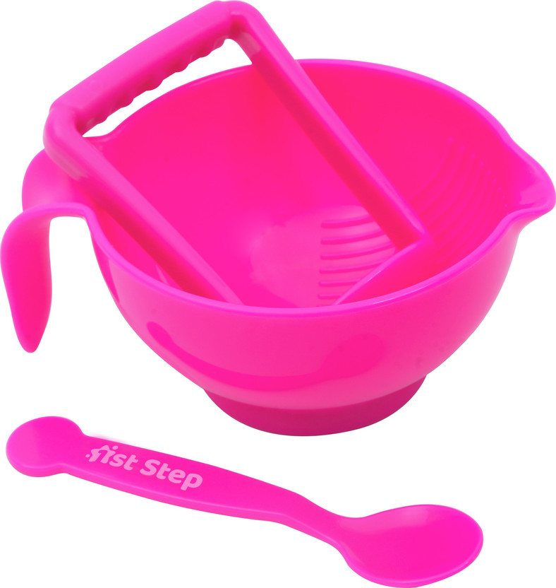 1st Step Food Grinder With Spoon(Pink)