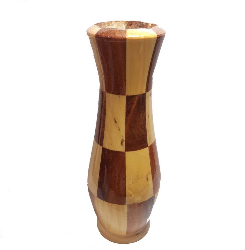 bhagyashree art Wooden Floor Flower Vase with Beautiful Wooden Vase Price in India Buy