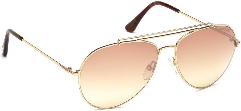 Buy TOM FORD Aviator Sunglasses Brown For Men & Women Online @ Best Prices  in India 