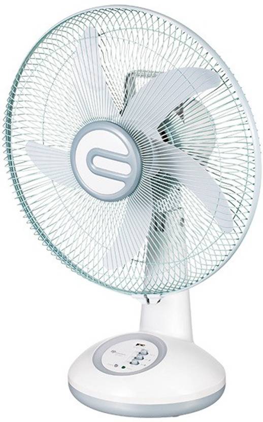 DP 7611 (RECHARGEABLE PORTABLE FAN) 90 mm Silent Operation 5 Blade