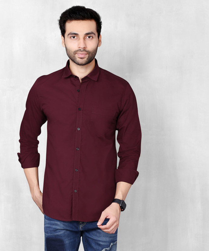 Maroon colour shirt flipkart clearance