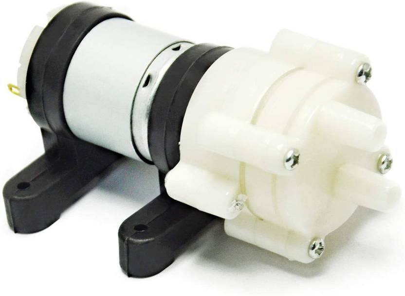 RUNCCI-YUN 2 stuks Mini DC 12V 370 Mini Miniatuur Zelfaanzuigende Diafragma Waterpomp, Luchtpomp voor Aquarium, 1/4 slangaansluiting, Max Flow 700-850ml, geschikt voor aquaria, theezetapparaten