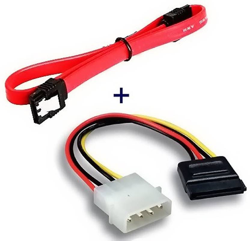 Wizzo Power Sharing Cable 0.07 m SATA III (Sata 3) Data Cable with