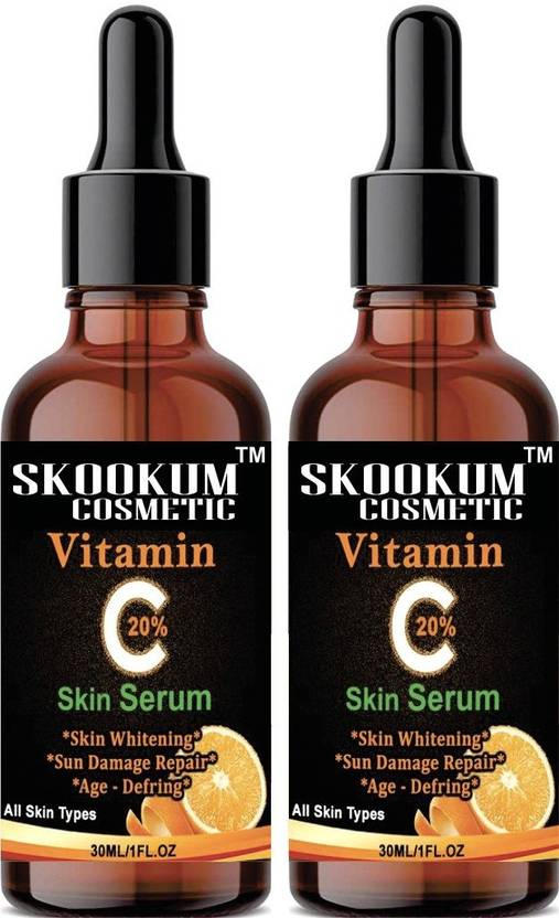 SKOOKUM Improved vitamin C Facial serum For Anti Aging & Smoothening