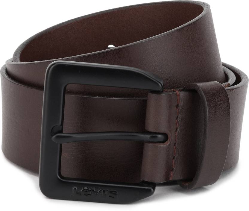 LEVI'S Men Casual Brown Genuine Leather Belt BROWN - Price in India |  