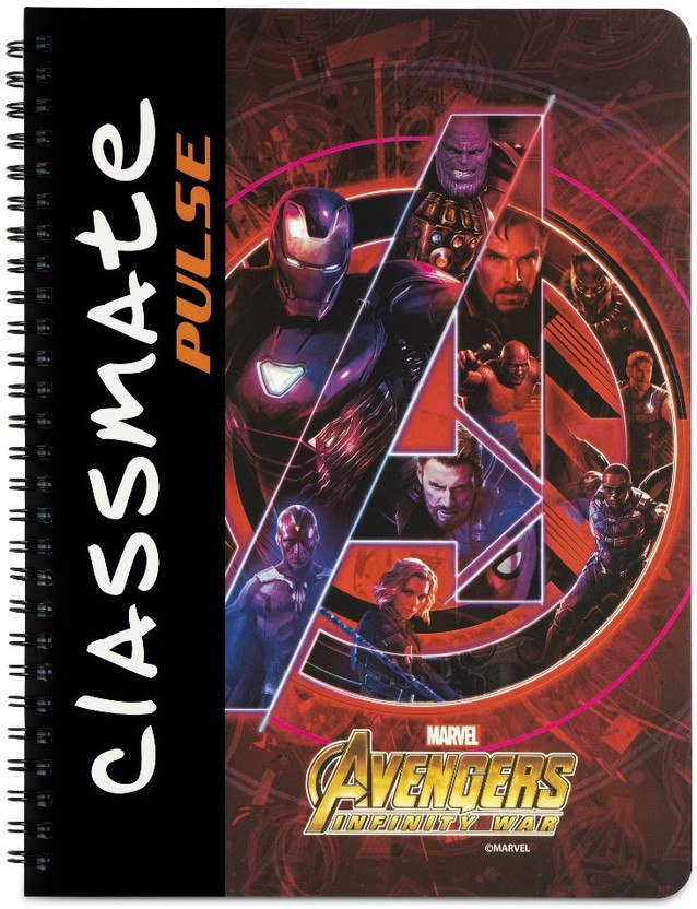 Classmate Pulse Book-size Notebook Unruled 180 Pages(Multicolor)