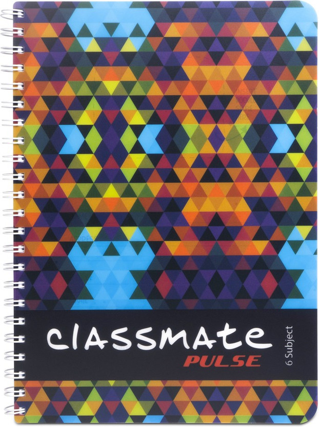 Classmate Pulse A4 Notebook Unruled 300 Pages(Multicolor)