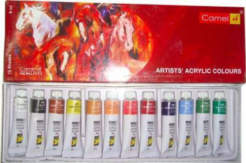 Camlin Artists Acrylic Colours 12 shades(Set of 1, Acrylic Color)