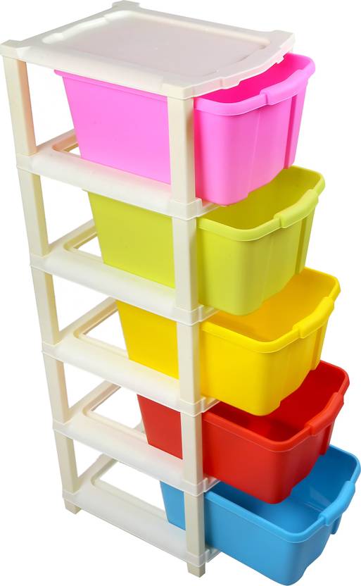 3D METRO SUPER STORE 5 Compartments Plastic Modular