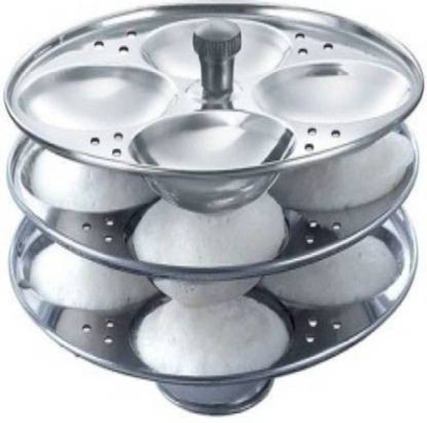 boruz Stainless Steel 3Rack Idli Stand, Makes 12 Idlis Induction & Standard Idli Maker Price in