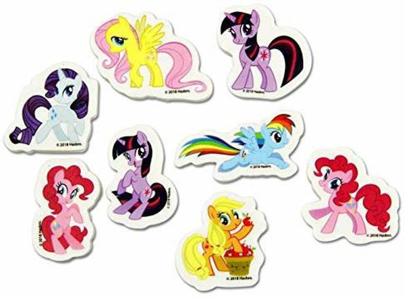 my LITTLE PONY Erasers Set of 8 Different Favourite Characters
