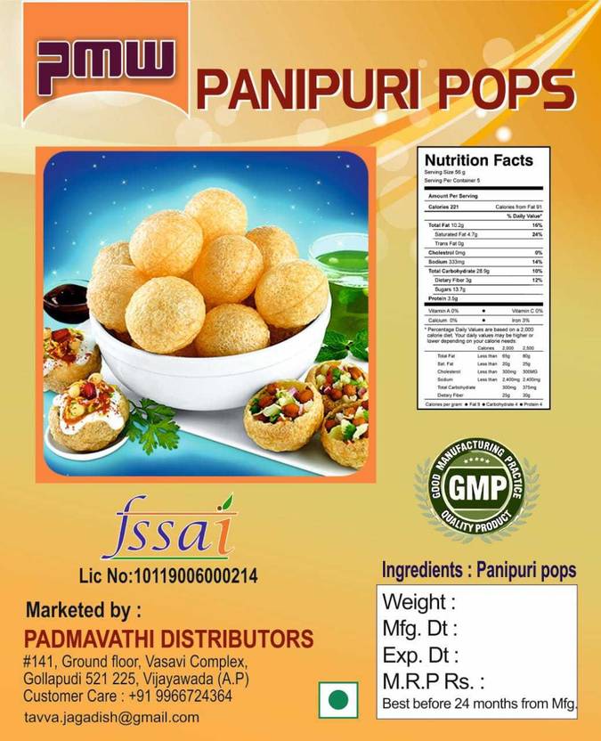 pani puri fryums near me