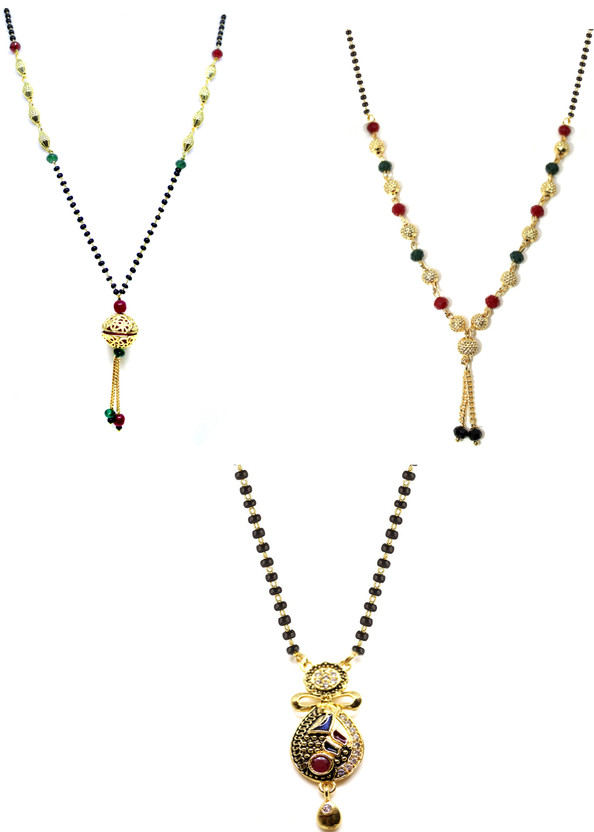 LUGOSI Women's Pride Stylish Designer Gold-Plated Combo Pack 3 Mangalsutra  LG-1934 Alloy Mangalsutra Price in India - Buy LUGOSI Women's Pride Stylish  Designer Gold-Plated Combo Pack 3 Mangalsutra LG-1934 Alloy Mangalsutra  Online
