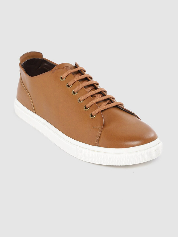 Roadster Men Tan Brown Solid Sneakers 
